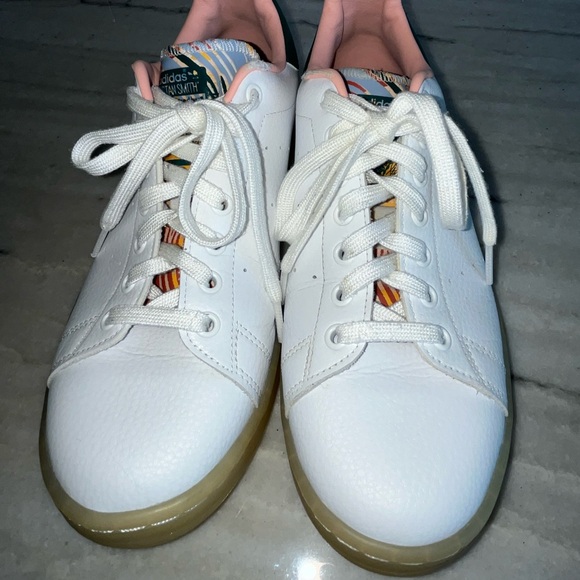 ADIDAS SNEAKERS TENNIS SHOES STAN SMITH 'White Collegiate Green' FZ3631 SZ 9.5 - Picture 7 of 13